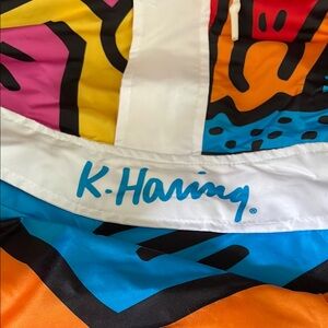 Members Only colorful windbreaker hoodie